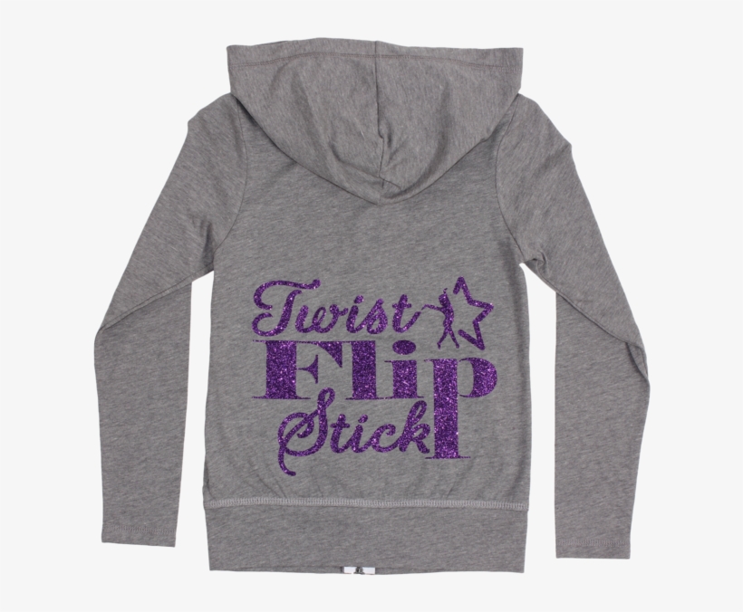 Gray Twist Flip Stick Zip Up Jersey Hoodie - Zip Up Jersey Hoodie, transparent png download