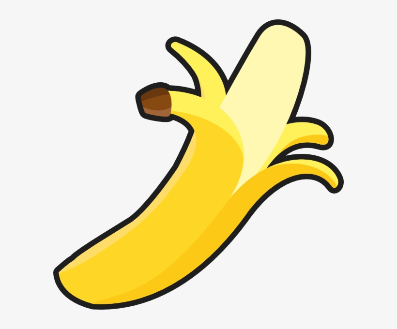 How To Set Use Simple Peeled Banana Clipart - Peeled Banana Clipart, transparent png download