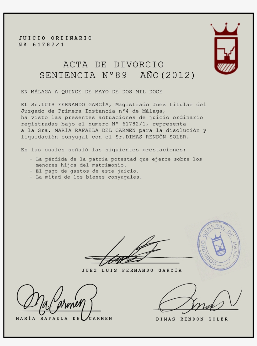 Acta Divorcio - Villainous, transparent png download