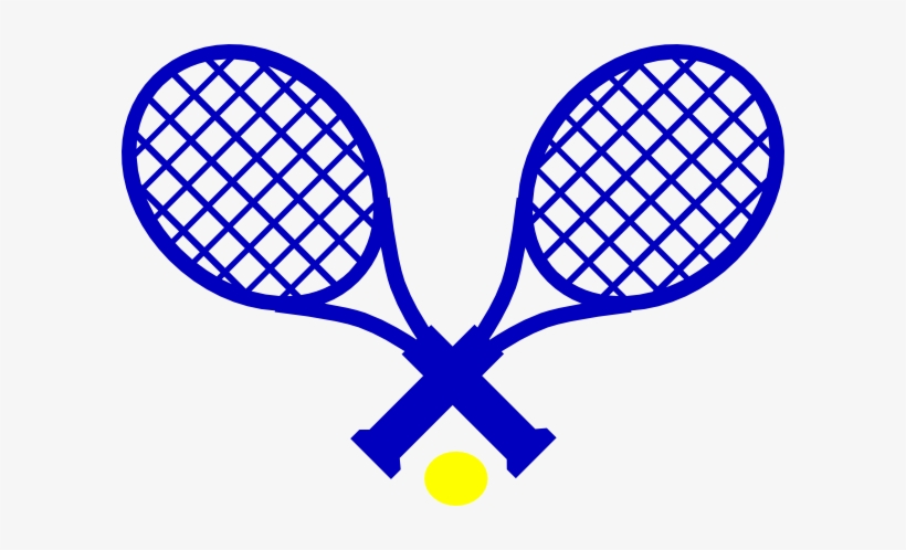 Tenis Blue & Gold Clip Art - Tennis Racket Clip Art, transparent png download