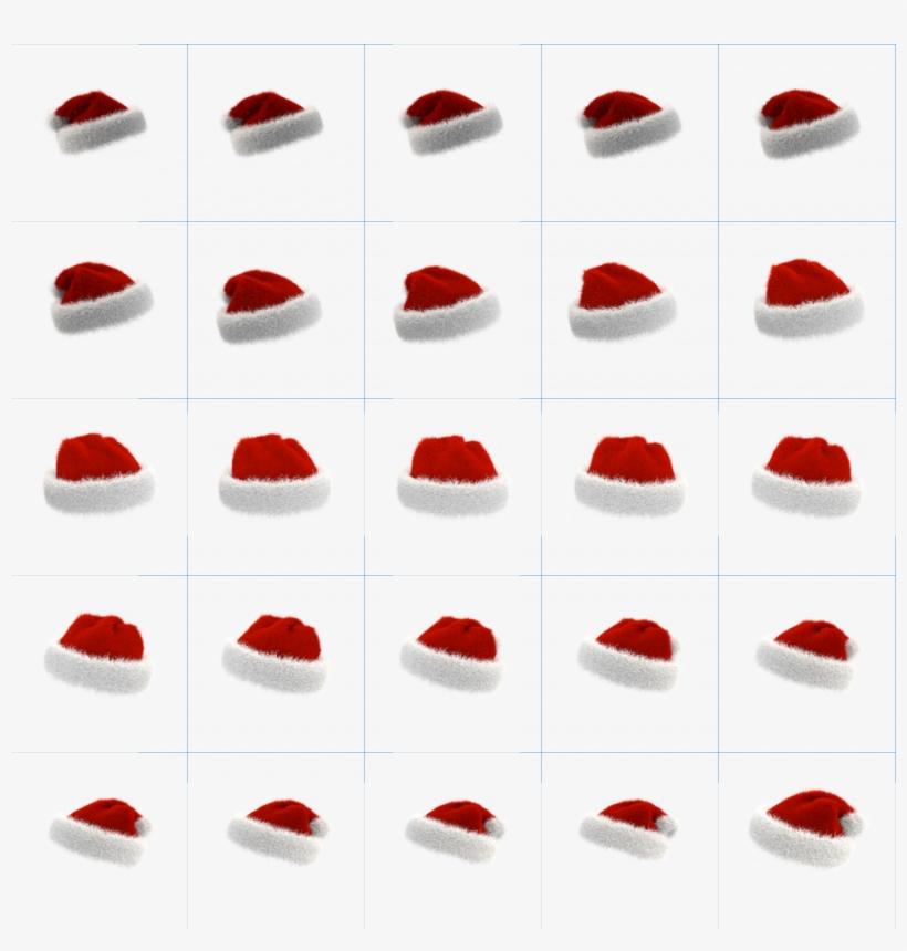 Santa Hat 180 Degree Sheet - Santa Claus, transparent png download