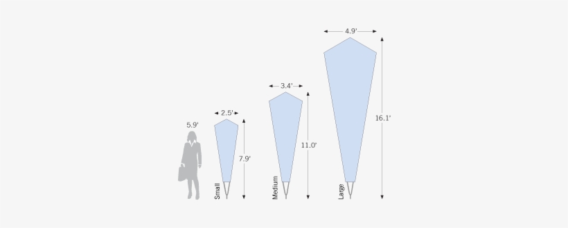 Selection Of Twenty Colors For Bowflag® Wind Banner - Blue, transparent png download