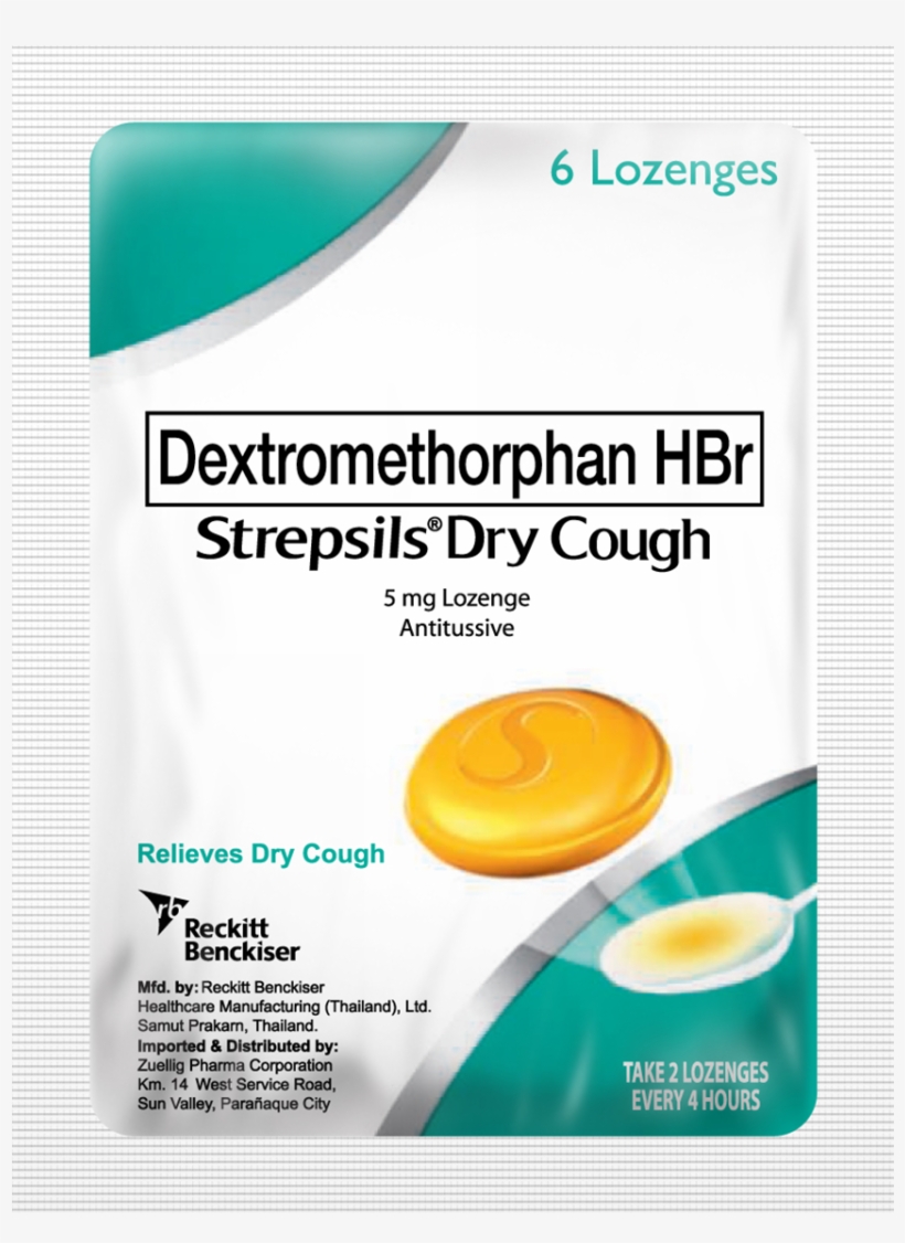 Dry Cough - Strepsils For Dry Cough, transparent png download
