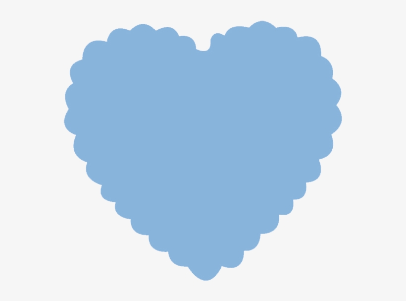 Punch Scallop Heart 5cm - Heart Scallop, transparent png download