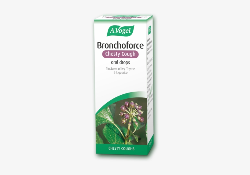 Bronchoforce Contains Ivy, Thyme And Liquorice, Herbal - Ivy-thyme Complex Drops, transparent png download