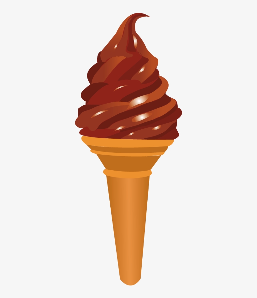 Vinilo Decorativo Cono Helado - Ice Cream Vector Free, transparent png download