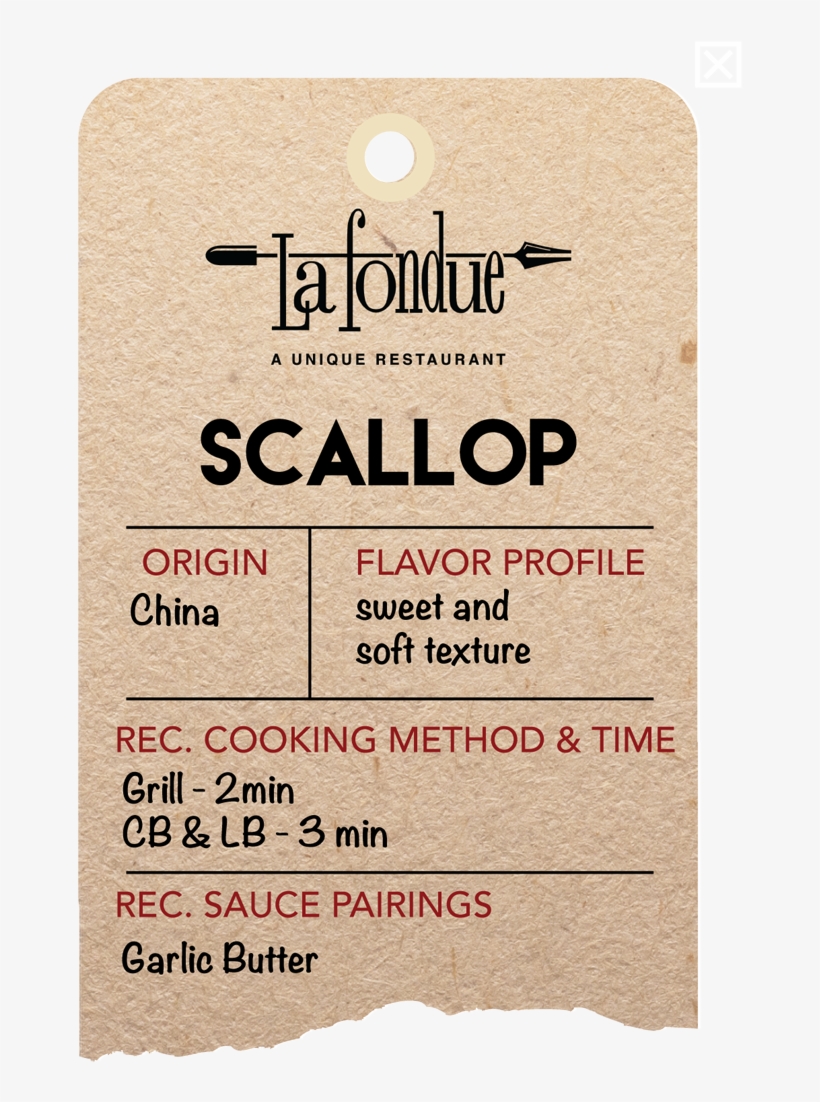 Sea Scallops - La Fondue, transparent png download