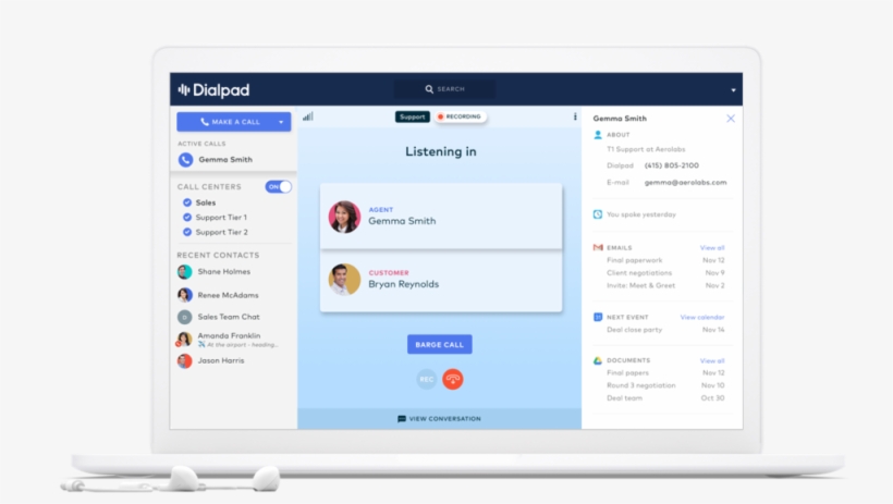 Dialpadcallcenter Hero@1x - Call Center Barge, transparent png download