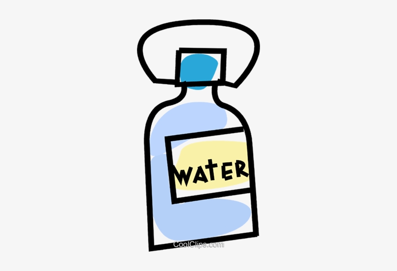 Water Bottle Royalty Free Vector Clip Art Illustration - Hat Sun Cream Water, transparent png download