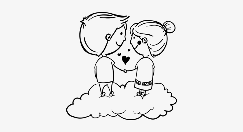 Vinilo Decorativo Pareja En El Cielo - Gifts Combo Of Love Key Chain & Coffee Mugs, transparent png download