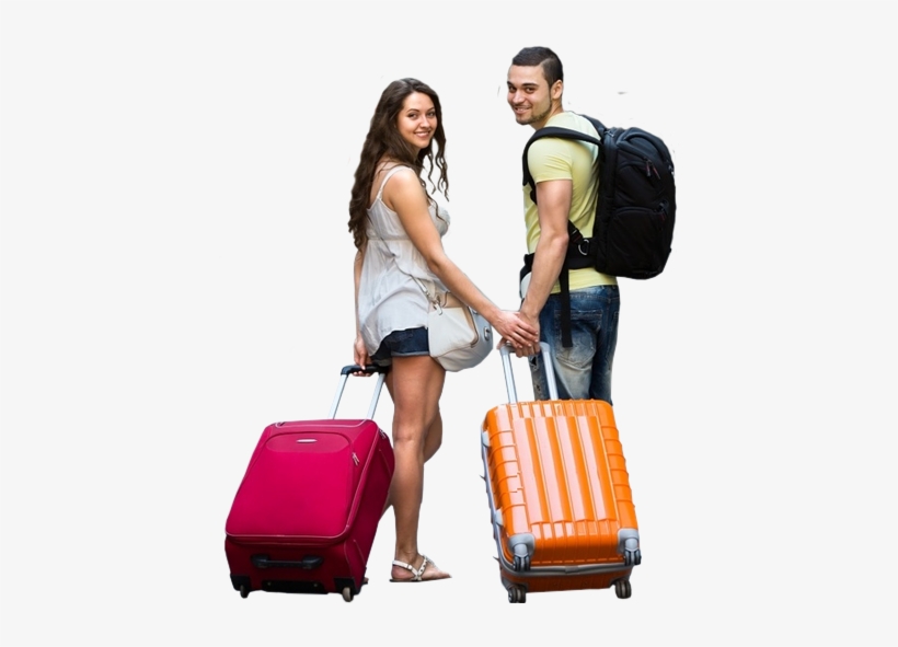 El Amor Como Equipaje - Persona Con Maleta Png, transparent png download