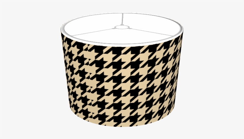 Black And Tan Houndstooth Lampshade - Houndstooth Lampshade, transparent png download