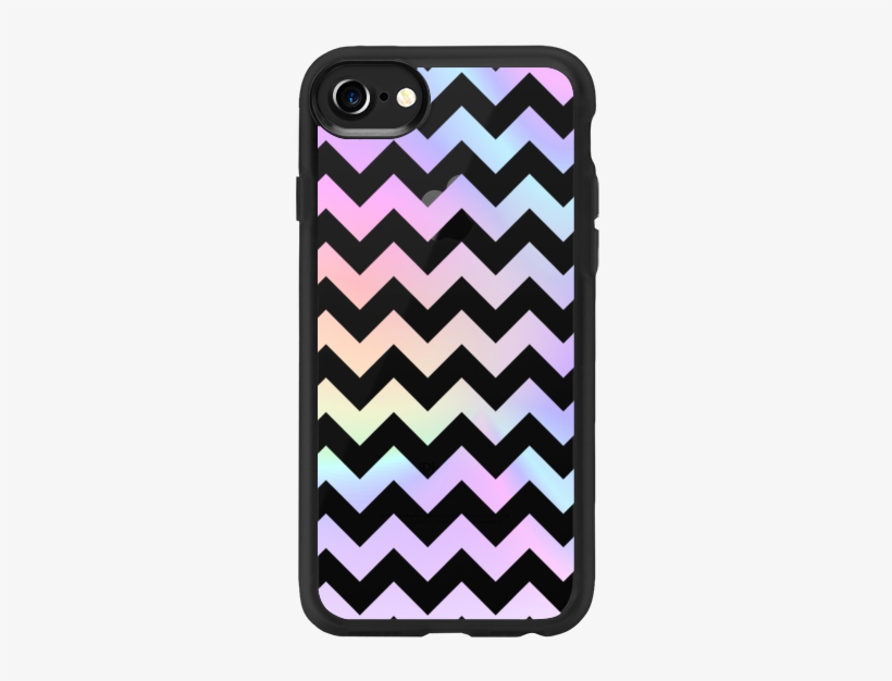 Casetify Iphone 7 Classic Grip Case - Yellow Black Zig Zag, transparent png download