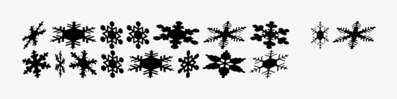 Falling Snowflakes - Silhouette, transparent png download