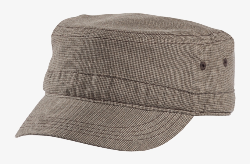 District Houndstooth Military Hat - District-houndstooth Military Hat-dt619, Beige, transparent png download