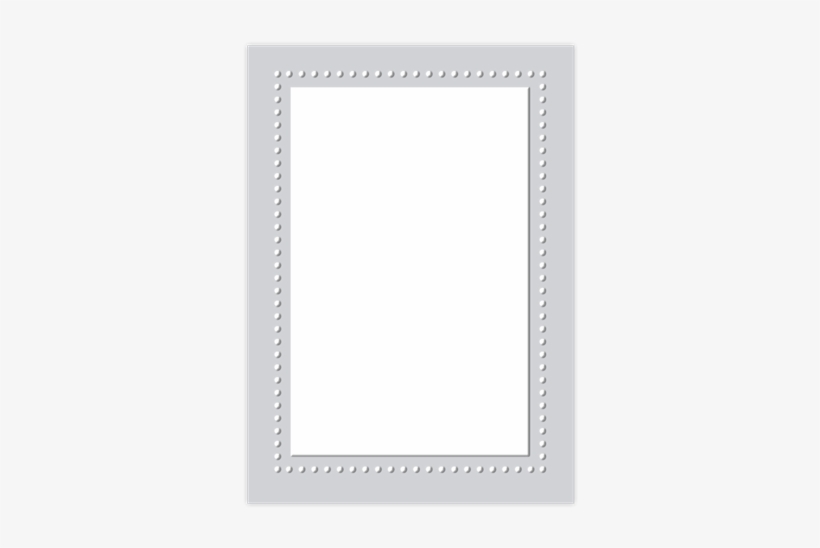 Picture Of A7 Dotted Border Card - Quarantäne Schild, transparent png download