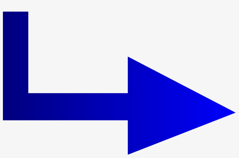 Symbol Redirect Arrow With Gradient - Dark Blue Arrow, transparent png download