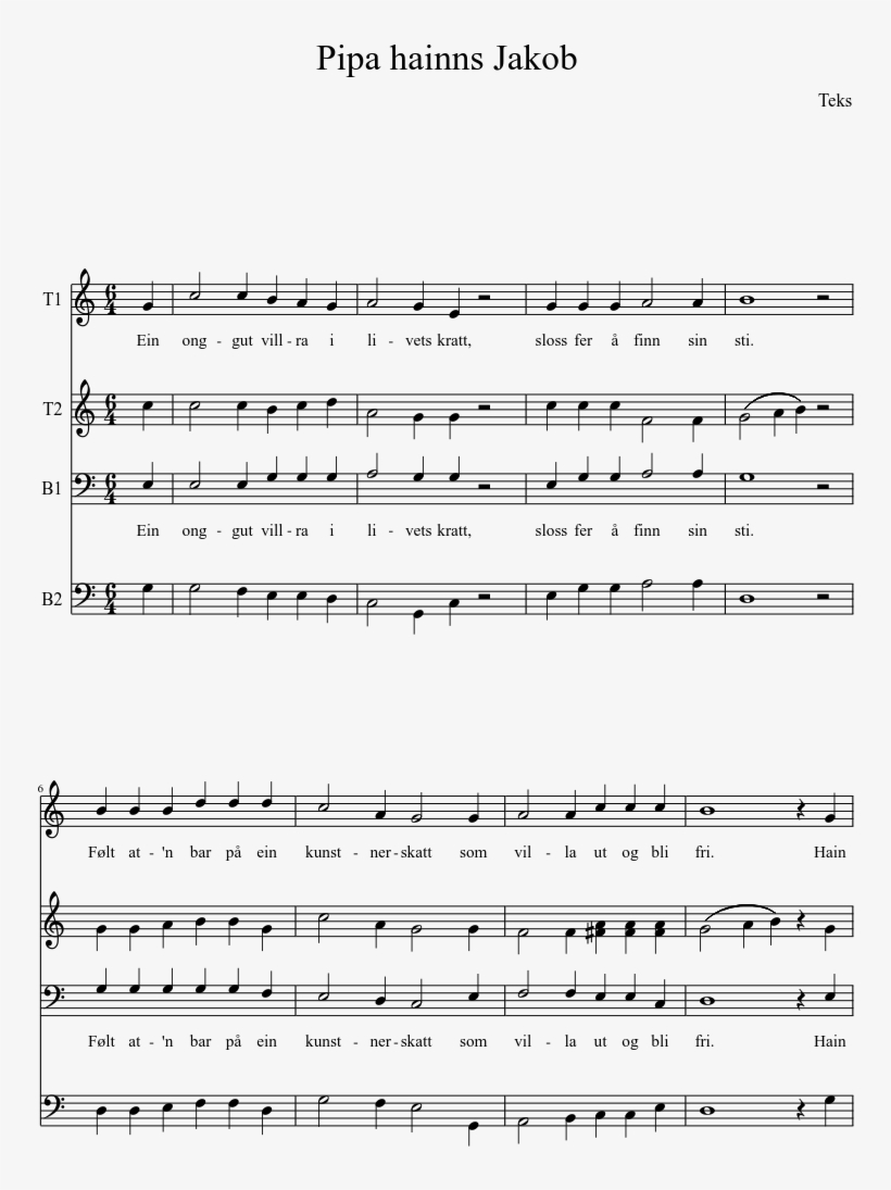 Print - Sheet Music, transparent png download