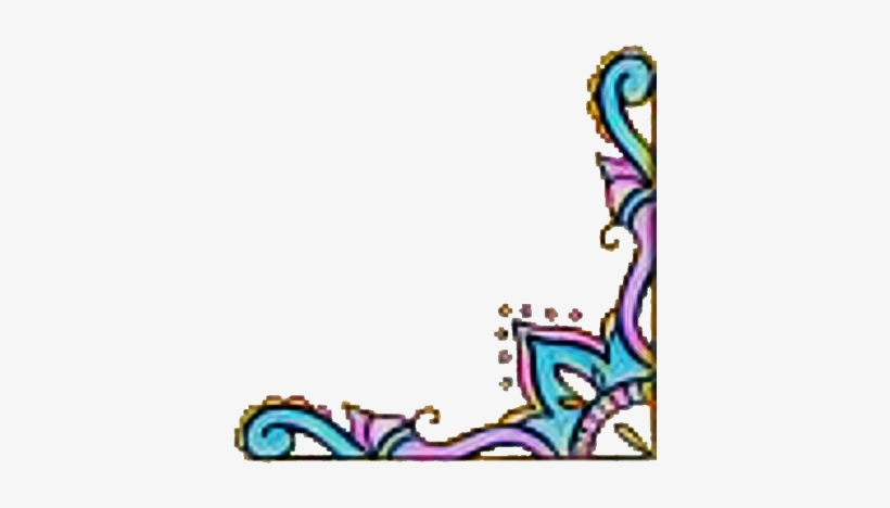 Corner Flourish Border Sticker Freetoedit, transparent png download