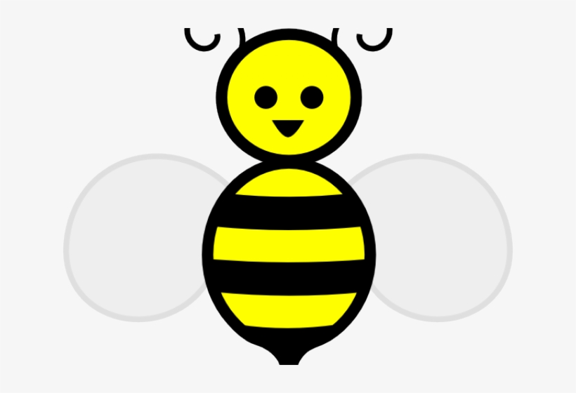 Bee Silhouette Free Download Clip Art - Cartoon Honey Bee, transparent png download