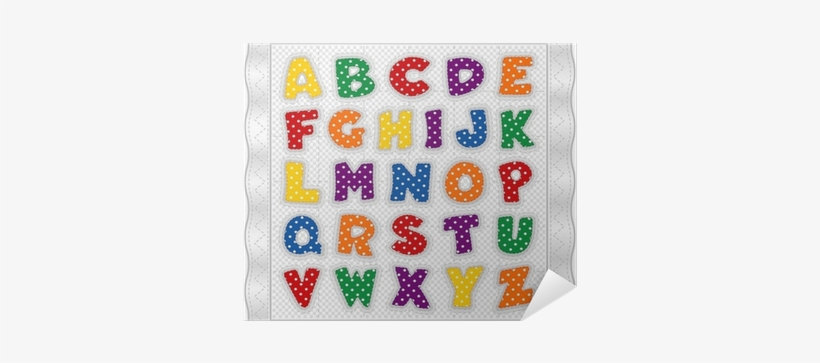 Alphabet Baby Quilt, Gingham Check, Polka Dots, Satin - Alphabet Letters To Cut Out, transparent png download