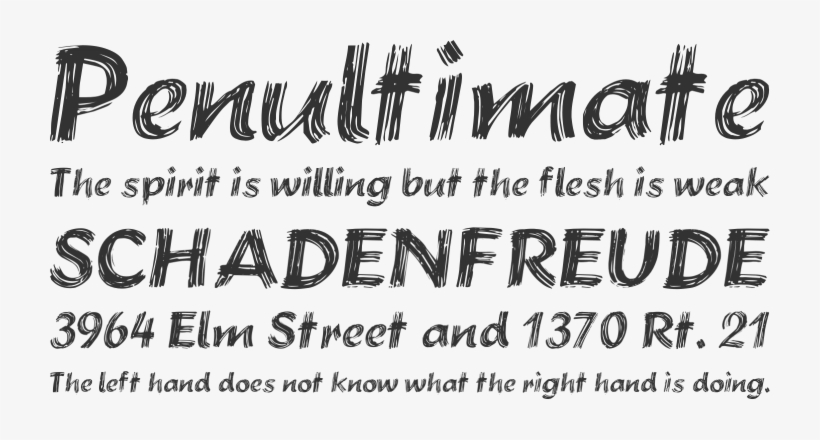 Brushstroke Plain Font Phrases - Lobster Font, transparent png download