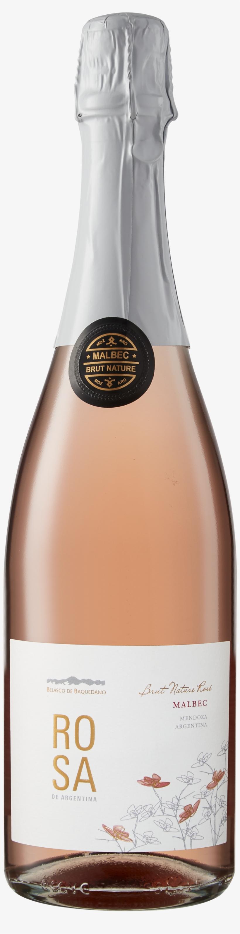 Rosa Brut Nature Rose - Belasco De Baquedano Llama Malbec, transparent png download