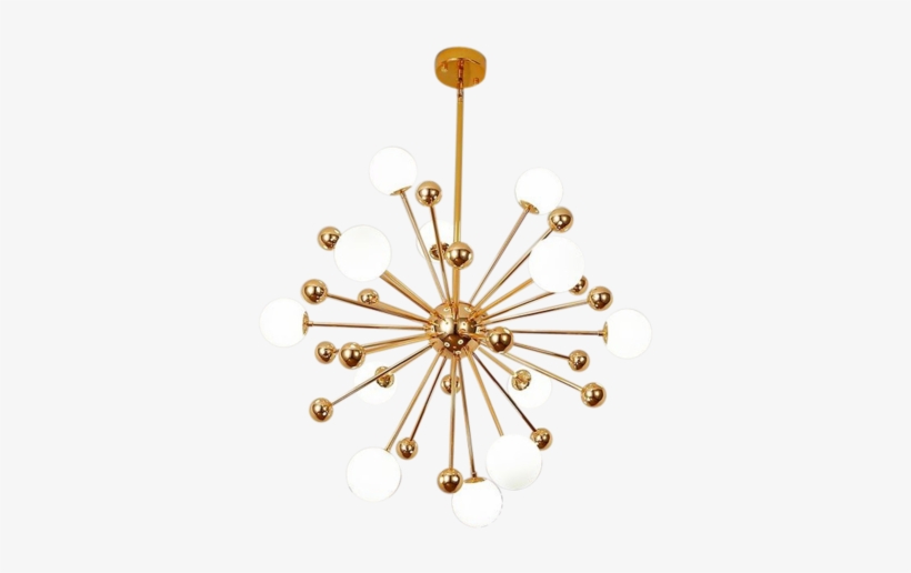 [elizabeth] Burst Of Gold Chandelier - Chandelier, transparent png download
