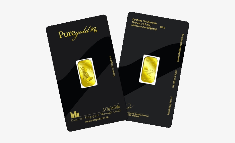 Gold Numismatic Puregold Pineapple Gold Bar - Singapore Pure Gold Sg, transparent png download