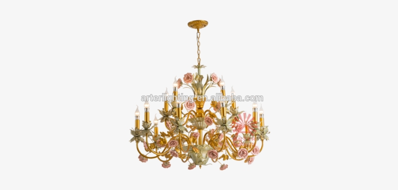 Zhongshan French Style 2 Layers 15 Lights Gold Color - The St. Petersburg Masterskaya Theatre, transparent png download