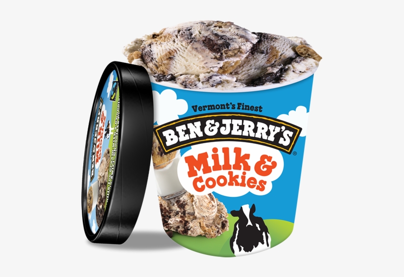 Milk & Cookies Ice Cream, Pint - Ben And Jerry's New York Super Fudge Chunk, transparent png download