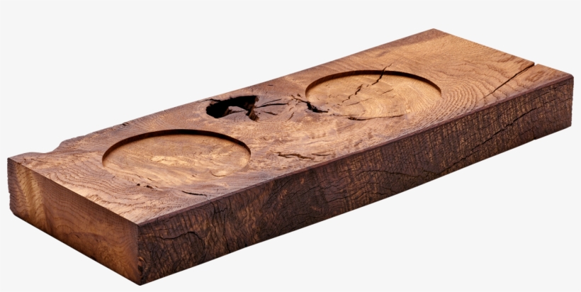 Presenter Old Wood Cm With 2 Recesses - Wood, transparent png download