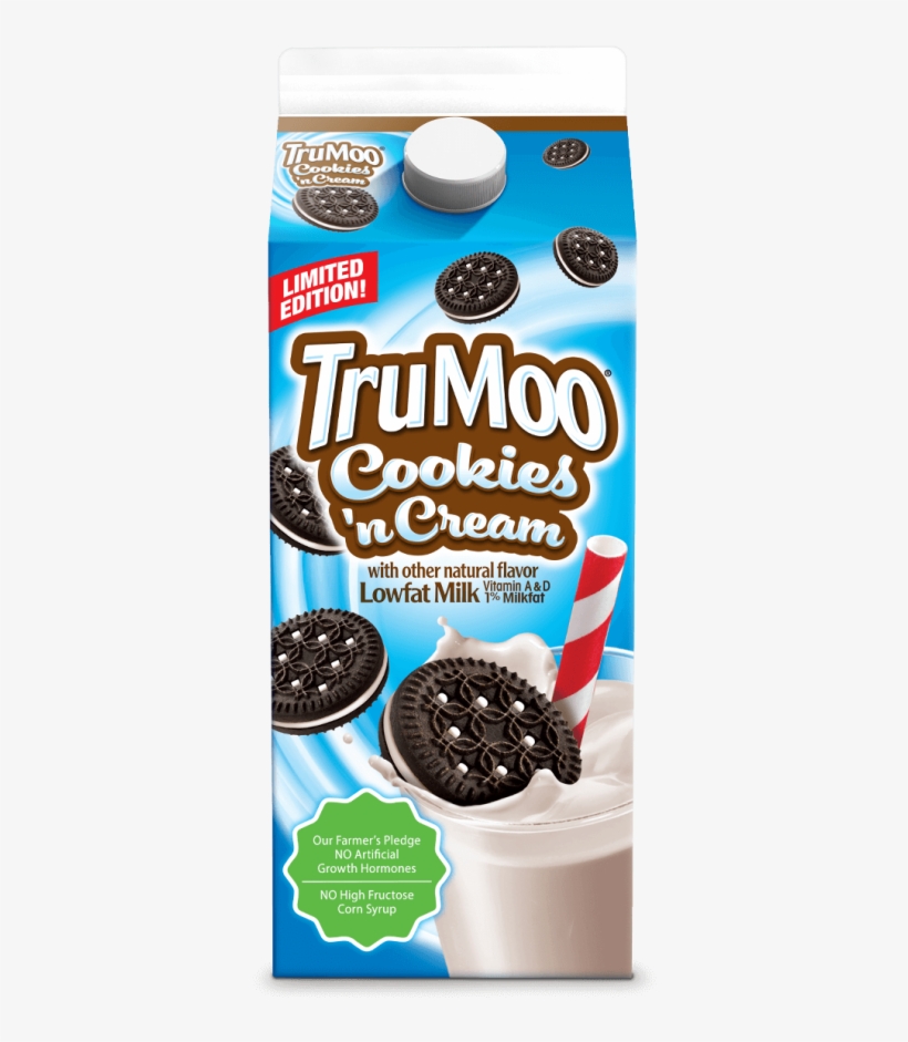 Trumoo Cookies 'n Cream 1% Lowfat Milk - Trumoo Cookies And Cream Milk, transparent png download