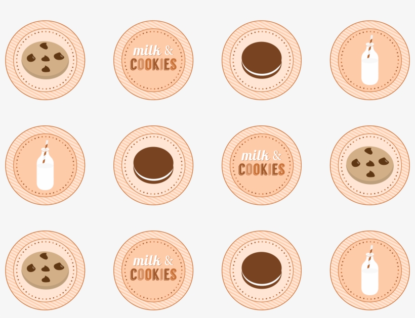 Cookies And Milk Printable, transparent png download