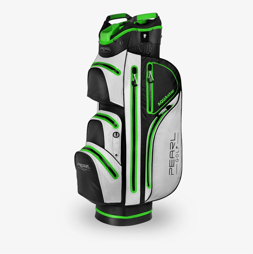 Aquastar Cart Bag Black Green - Aquastar Cartbag Schwarz, transparent png download