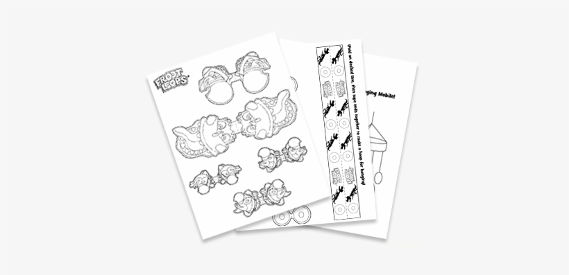 Colour And Create Your Own Froot Loops® T-rex Mobile - Sketch, transparent png download