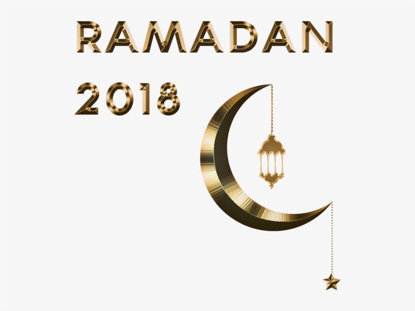 Gold Text Ramadan 2018 Background, Ramadan, Ramadhan, - Ramadan 2018 Png, transparent png download