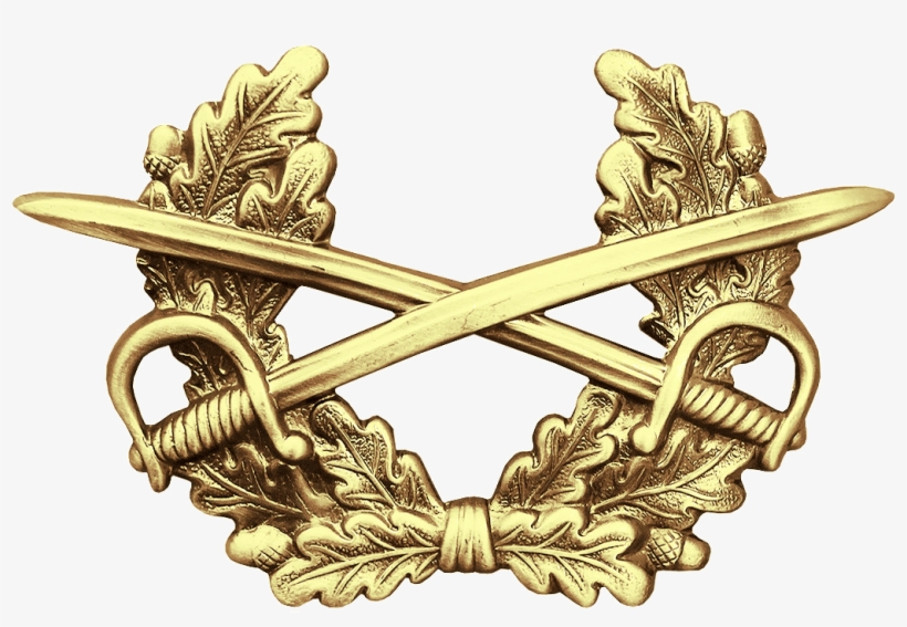 Bw Schirmmütze Heer Gold - Bw Mützenkranz Metall Heer, transparent png download
