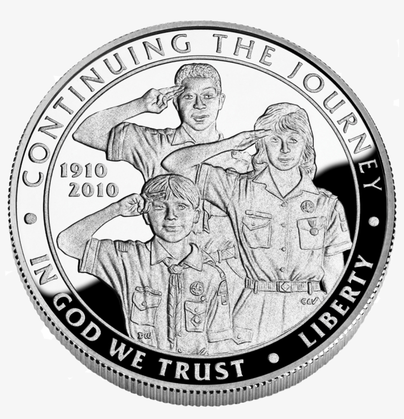 Boy Scouts Of America Silver Dollar Centennial Commemorative - Cub Scout Gift Ideas For Den Leaders, transparent png download
