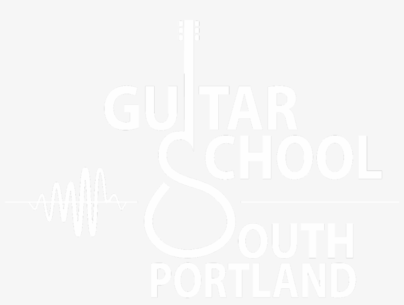 South Portland Guitar School - Black And White Creative Logos, transparent png download
