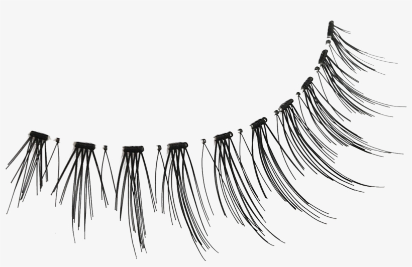 Pineapple Girl Natural Long 137 Messy Realistic Short - Eyelash, transparent png download