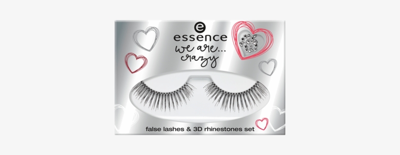 Essence We Are Crazy False Lashes & 3d Rhinestones - Essence False Lashes, transparent png download