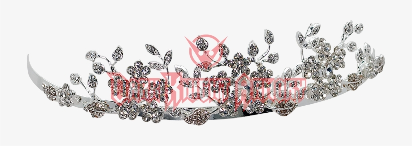 Rhinestone Flower Tiara - Tiara, transparent png download