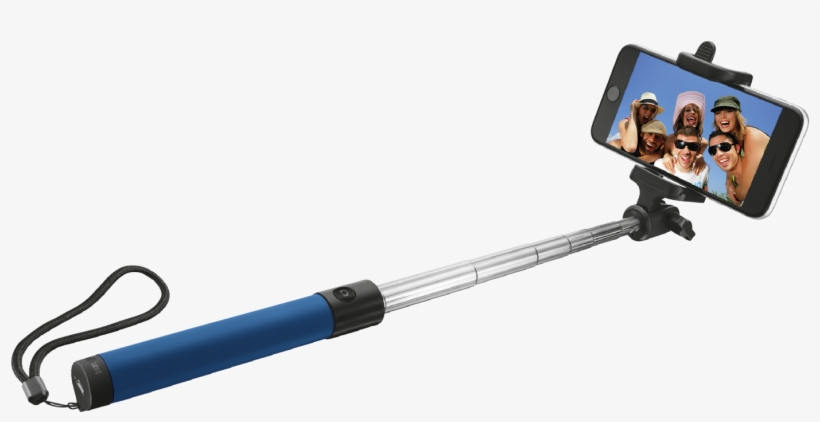 Trust Bluetooth Foldable Selfie Stick - Trust Foldable Selfie Stick With Built-in Bluetooth, transparent png download