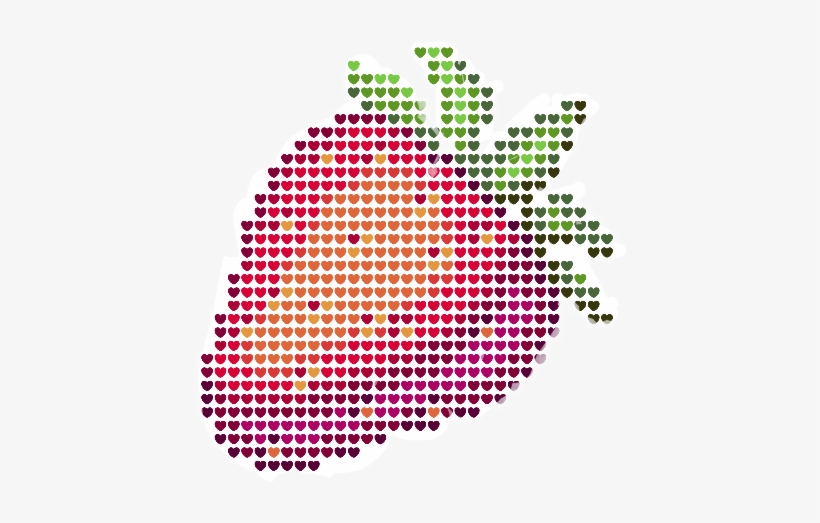 Fresa Fresas Strawberry Strawberries Heart Hearts Coraz - Illustration, transparent png download