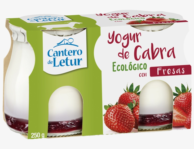 Yogur De Cabra Con Fresas - Yogur De Cabra Desnatado Ecológico, transparent png download