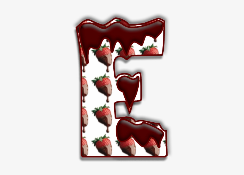 Alfabeto De Fresas Con Chocolate - Alphabet, transparent png download