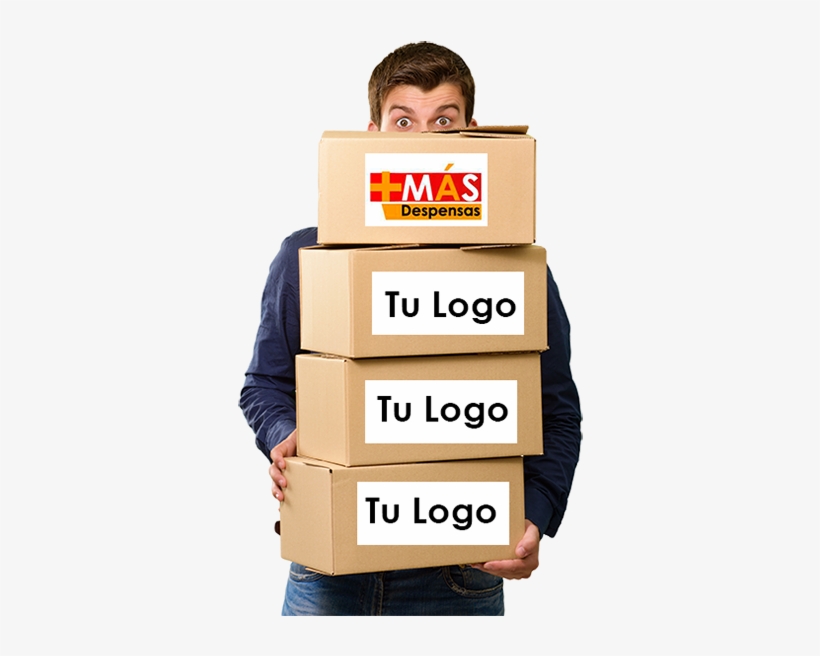 Hombre Con Cajas - Man Holding Boxes, transparent png download