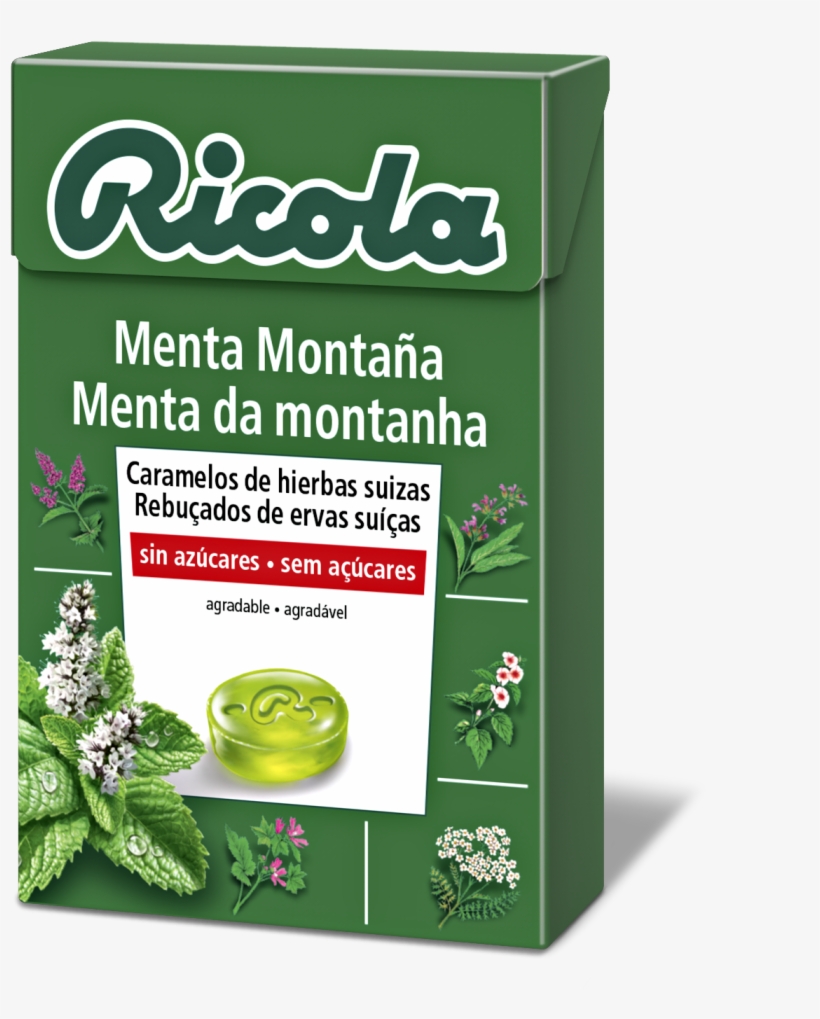 Ricola Cajas Caramelos Menta Montaña - Ricola Cherry Honey Swiss Herb Drops 32g, transparent png download