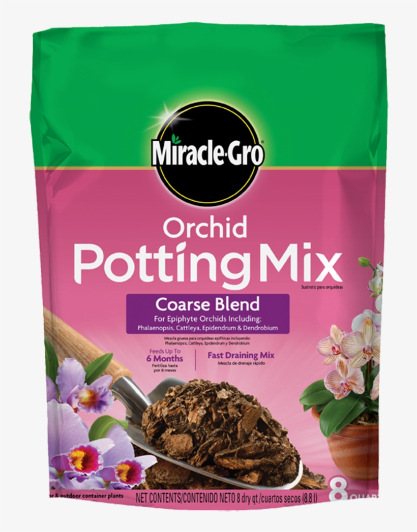 Sustrato Para Orquídeas De Miracle Gro, Mezcla Gruesa - Miracle Gro Orchid Potting Mix, transparent png download